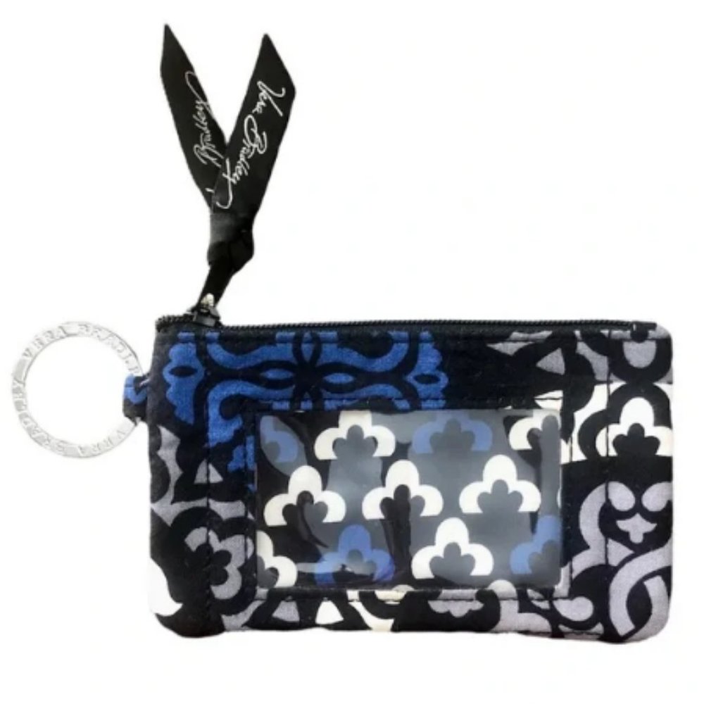 Vera Bradley Canterberry Cobalt Zip ID Case